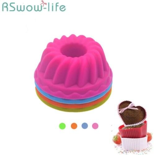 12pcs Baking Supplies Small Pumpkin Cake Cup Silicone Muffin Cup Pudding Cup Silicone Mold For Bakery Tools