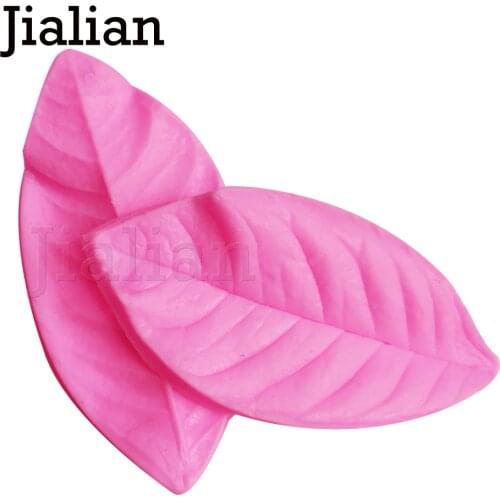 2PC\set Petal Leaf Shaped Silicone Cake Mold Cake Decoration Fondant Chocolate Cake Mold 3D Food Grade Silicone Mold F0978