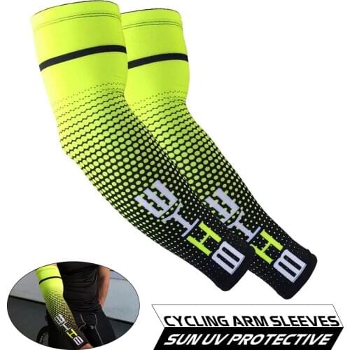 2 Pcs Bike Cycling Arm Sleeves Sport Sun UV Protective Sleeves Cuff Basketball Arm Warmer Manguitos Ciclismo Brazo Hombre