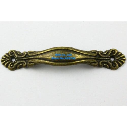 20 Pieces Antique Brass Furniture Handle Cabinet Knob Jewelry Box Handle Knob Drawer Pull / 85x15mm