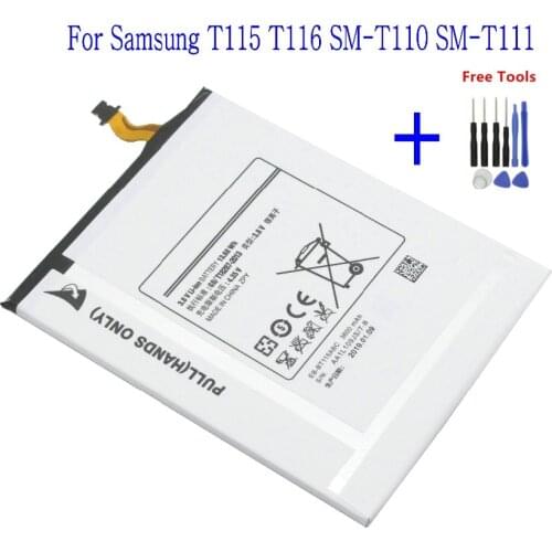 2019 New 1x 3600mAh EB-BT116ABE Replacement Battery For Samsung Galaxy Tab Tablet 3 Lite 7.0 3G T115 T116 T110 T111 + Tools