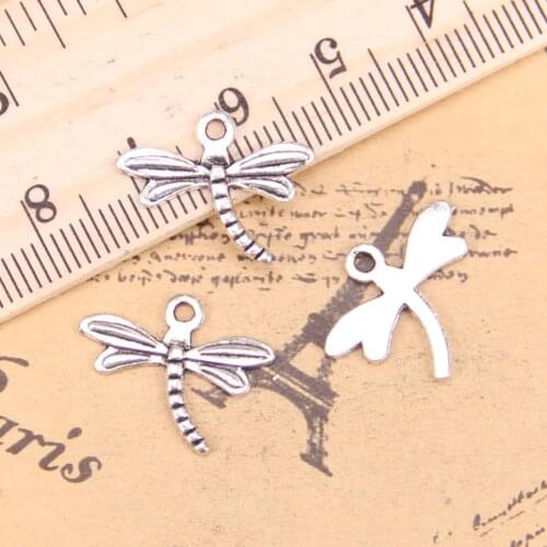 280pcs Jewelry Charms dragonfly 15x18mm Antique Silver Plated Pendants Making DIY Handmade Tibetan Silver Jewelry