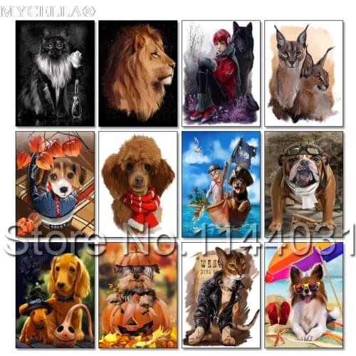 Poodle,Full,Diamond Embroidery,5D,Diamond Painting,Dog Lion Tiger Eagle Cross Stitch,Diamond Mosaic,Needlework,Christmas,Gift