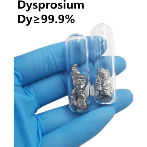 Dysprosium Pure Metal in sealed vial 5 gram