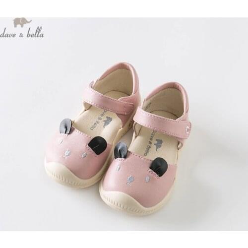 DB12635 Dave Bella summer baby girls fashion sandals new born infant shoes sandals cartoon shoes