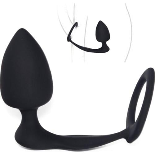 G Spot Prostate Massager Anal Butt Plug no Vibrator Male Penis Massager Rings Anus Opening Anal Plug Erotic Sex Toys For Men Gay