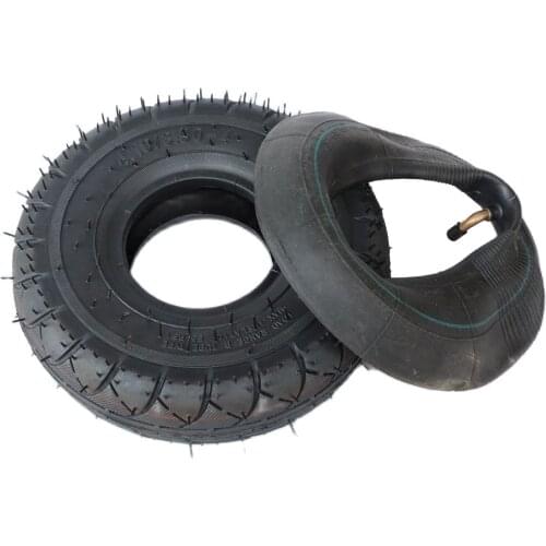 Good Quality 4.10/3.50-4 Inner Outer Tyre 410/350-4 Pneumatic Wheel Tire for Electric Scooter, Trolley, Tiger Cart Accessories