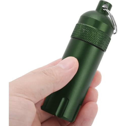 Outdoor Survival EDC Tool Portable Mini Capsule Storage Organizer Bottle Waterproof Super Seal Dry Box DIY Holder Case Container