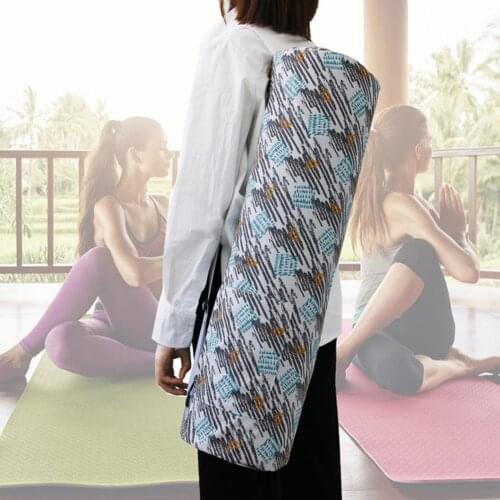 Yoga Mat Carry Bag Waterproof Zipper Yoga Mat Carrying Bag Women Men Portable Carry Bag with Storage Pocket fit for Most Mats