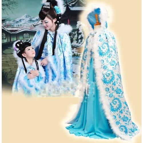 Lanxue Blue Snow Childrens Day Parent-Child Costume Sets Winter Clothes Set Photography or Stage Clothing