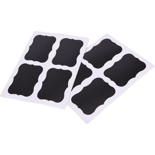 Hot 36Pcs/pack Blackboard Craft Kitchen Jar Organizer Labels Chalkboard Chalk Board Stickers Black Bottle DIY Stiky Stickers