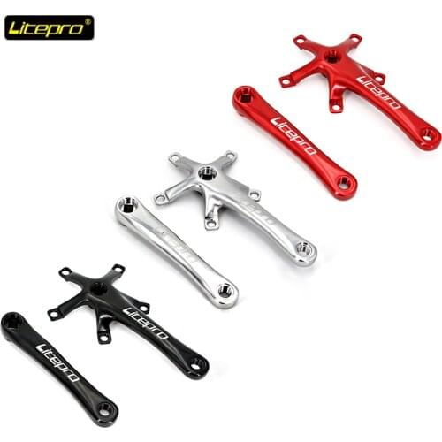 Litepro 170mm Crankset Folding Bike Crank Arms 130BCD Bicycle Crankset Bmx Parts Aluminum Alloy Crankset For Brompton Bike Parts