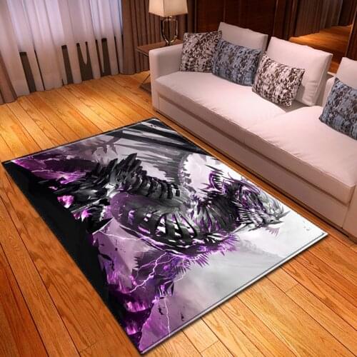 Fashionable Scandinavian skeleton 3D printing carpet living room bedroom decoration carpet House Halloween party area carpet
