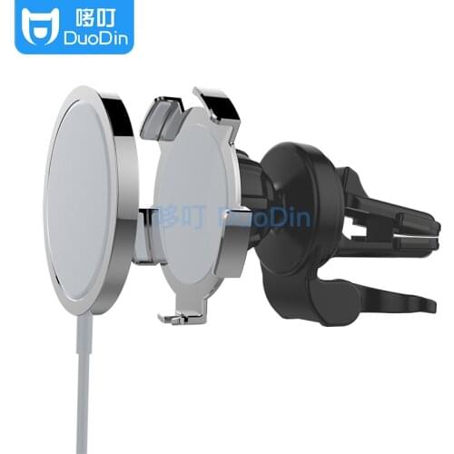 NEW Msg MagSofe Safe Magnetic Suction Vehicle Wireless Charging Bracket Aluminum Alloy Air Outlet Clamps Metal Can Be Adsorbed