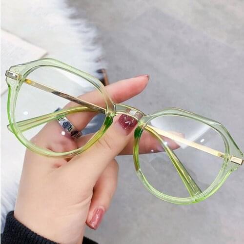 Anti Blue Light Glasses Women Vintage Round Computer Eyeglasses Frame Blocking Glasses Optical Spectacle Eyewear