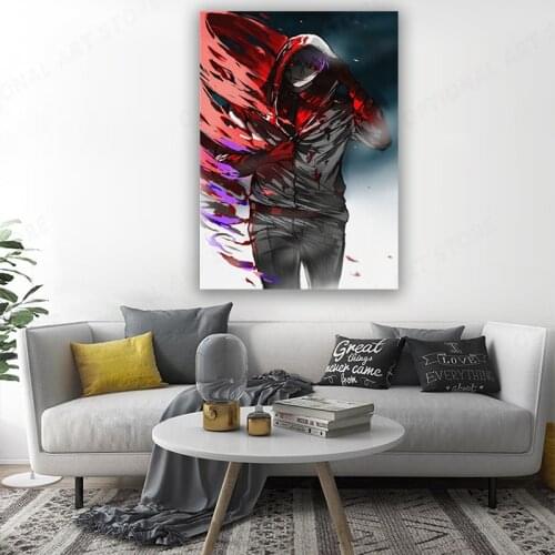 Tokyo Ghoul poster Canvas Wall Art Decoration prints for living Kid Children room Home bedroom decor Painting Picture
