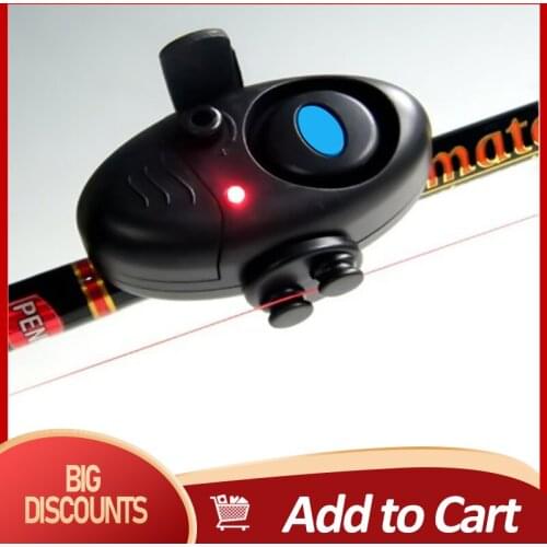 Fishing Bite Alarm Set Electronic Buzzer On Fishing Rod Night Indicator With Battery Fishing Tackle Chopped Bite Alarms Mini