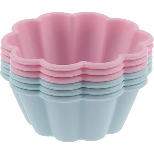 6pcs/lot DIY Silicone Mold Cupcake Cake Mold Muffin Baking Silicone Cake Mold Muffin