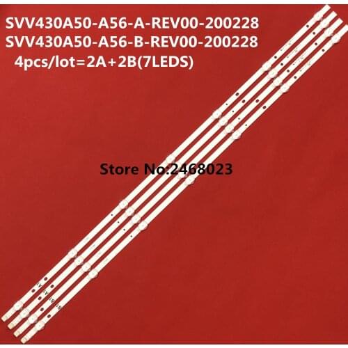 LED backligth strip 817mm VESTEL 43"FHD SVV430A50_56 / 30098096 + 30098098 / 30096386 + 30096387