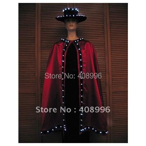 LED luminous cloak for performance/light-up costumes/Mens costumes 02