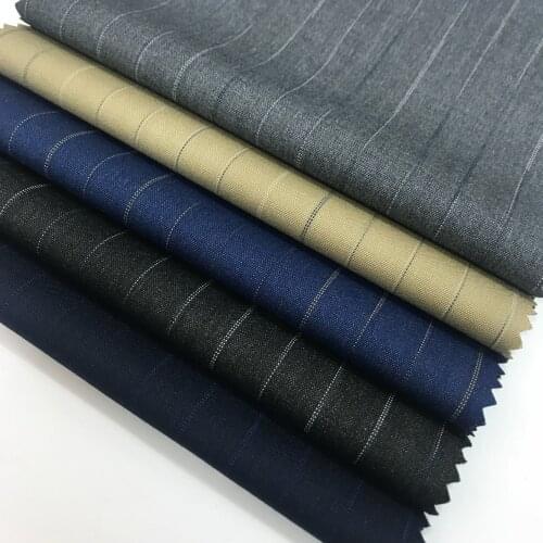 TR Fine Imitation Bamboo Striped Suit Fabric Work Fabric Striped Fabric Wholesale