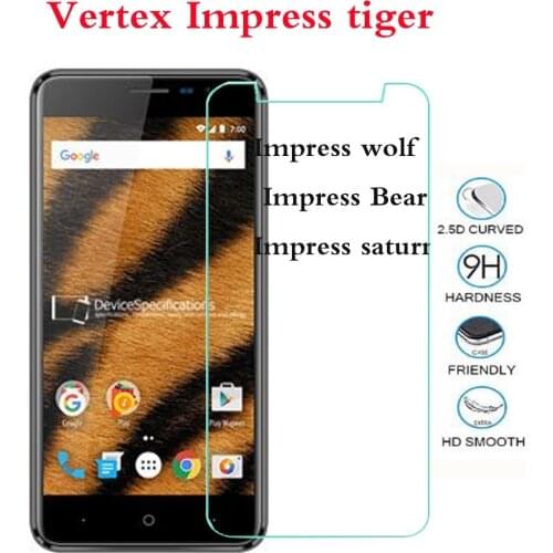 For Vertex Impress Saturn Bear wolf Tempered Glass for Vertex Impress tiger Screen Protector Film Protective GlassNot full cover
