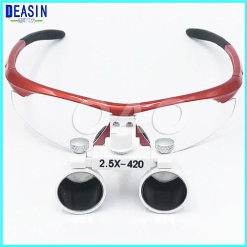 Dental Magnifier glasses Dental equipment Surgical Medical Dental Loupes 2.5X 420mm