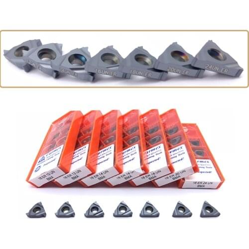 16ER 16IR 10UN 12UN 14UN 16UN 18UN 24UN 28UN BMA Carmex CNC Thread Carbide Inserts Lathe Turning Blade Tool
