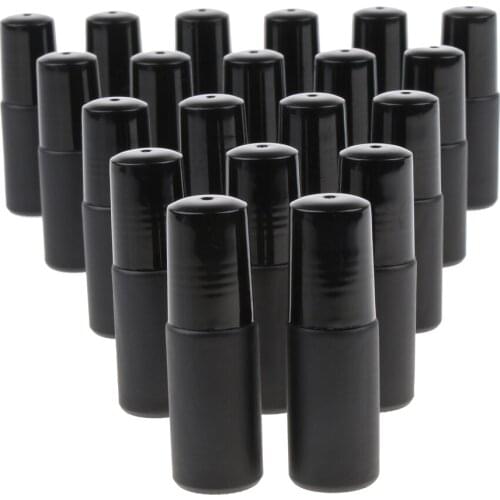 20 Mini Refillable Empty Essential Oils Makeup Roll on Bottles Container 5ml