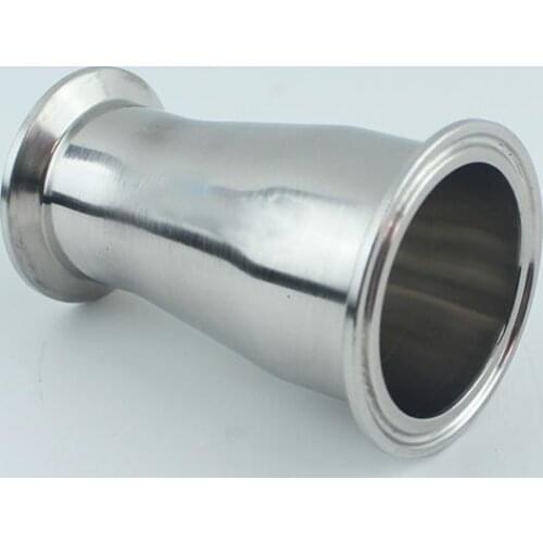 38mm 1.5" to 32mm 1.25" Pipe OD 1.5" Tri Clamp Reducer SUS 304 Stainless Sanitary Pipe Fitting Homebrew