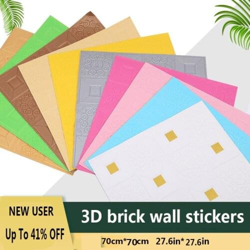 3d Grate stereo wall stickers stereo wallpaper self-adhesive soft package background wall anti-collision waterproof home decor