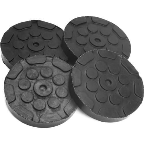 4pcs Universal Round 120mm Rubber Arm Pads Auto Jacking Lift Car Truck Hoist Pads