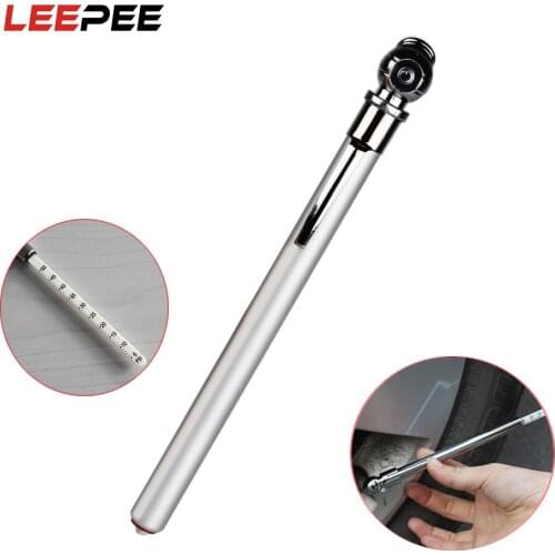 Pen Shape Emergency Use Tire/Tyre air pressure Test Meter Car Styling 5-50 PSI Portable Pressure Gauge Silver Durable