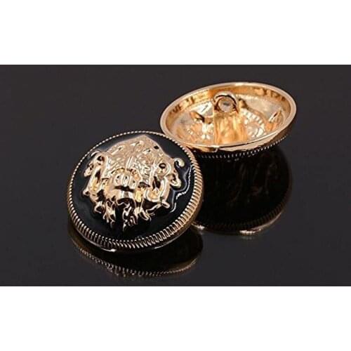 6PCS British Style Clothes Buttons Sewing Metal Men Women Windbreaker Suit Overcoat Vintage Exquisite Clothing Jacket Diy