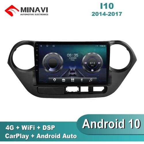 9'' IPS Android 9 HYUNDAI I10 2014 Left Peptide Car Radio Multimedia GPS Navigation Navi Player Auto Stereo WIFI