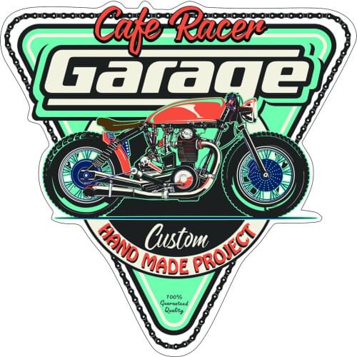 Car Sticker Decor Motorcycle Decal Cafe Racer Custom Decorative Accessories Creative Sunscreen Waterproof Suitable for Car Door