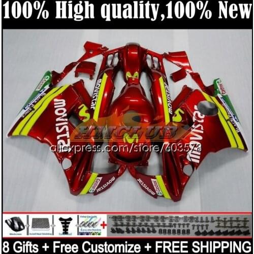 +Tank For HONDA CBR 600 F2 FS 1991 1992 1993 1994 10CL.18 CBR 600F2 CBR600FS CBR600F2 CBR600 F2 91 92 93 94 Fairing Movistar red