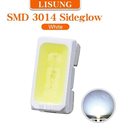 1000pcs/bag Side View SMD 3014 LED White 6500K Light Emitting Diode SMT Lamp Assorted Kit