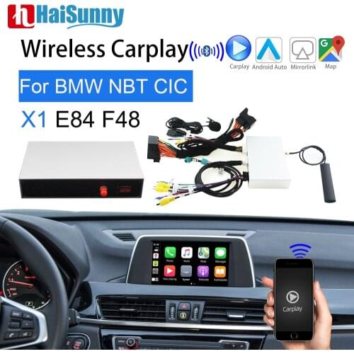 Wireless Carplay For BMW X1 E84 NBT CIC System Support Multimedia Player Video interface Touch Screen navigation For Bmw F48