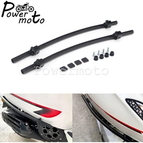 Stainless Steel Motorcycle Black Rear Side Crash Bar Protector Cover Bar Frame Guard For VESPA SPRINT PRIMAVERA 150 2013-2020