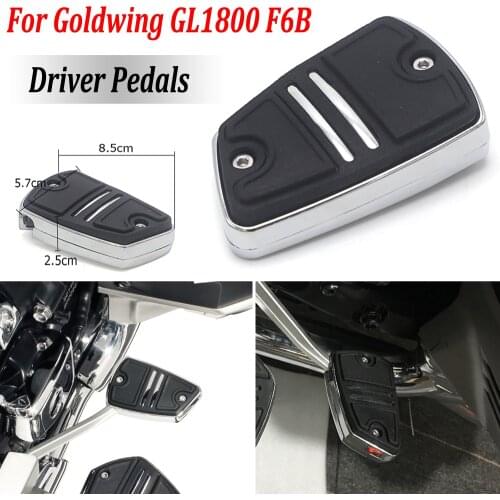 For Honda Gold Wing GL 1800 F6B Goldwing GL1800 2018-2021 Motorcycle Twin Rail Floorboards Brake Pedal Cover Double Track Floor