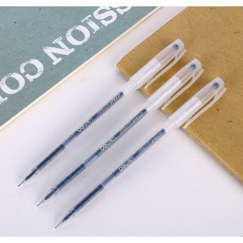 40PCS DELI 33107 Office Signature Pen 0.5 Full Needle Gel Pen