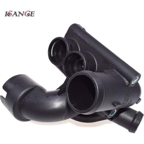 ISANCE Coolant Water Pipe Hose Thermostat Housing 022121117C For VW Golf Jetta R32 Eos Eurovan Audi TT Quattro 1999-2009