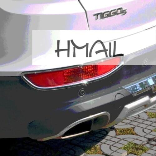 Fog Lamp Hoods FOR 2014 2015 chery tiggo5 FRONT REAR ABS chrome fog lamp cover car-styling plastic plating light frame stickers