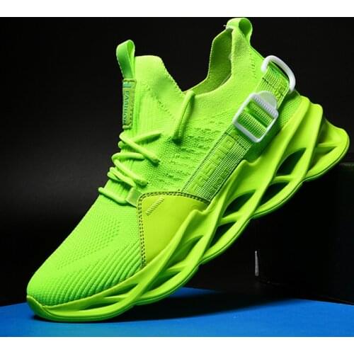 Men Sneakers Mesh Breathable Running Sport Shoes Light Soft Thick Non-slip Couple Shoes Athletic Sneakers Women Shoes 36-46