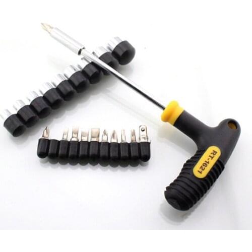 Screwdriver Tools Set Multifunctional Sleeve Driver Bit Repair Tools Metal Socket Driver Wrench Screwdriver