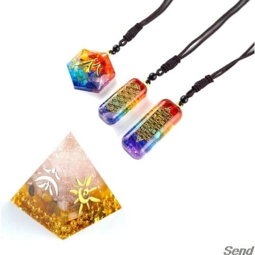 80Pcs Copper Orgonite Sticker Tree Life Energy Tower Pyramid Epoxy Resin Crafts T4MD