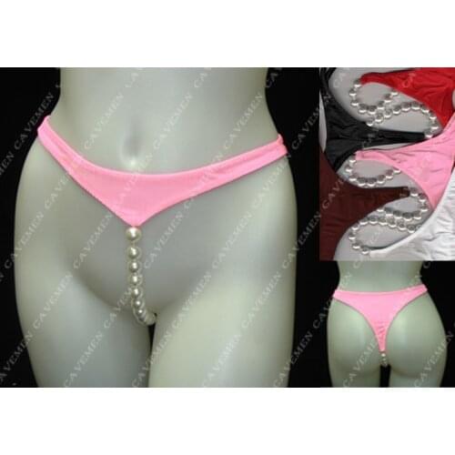 * crotch bottom large pearl massage pudenda * 2239 *Sexy Thongs G-string Ladies Bra