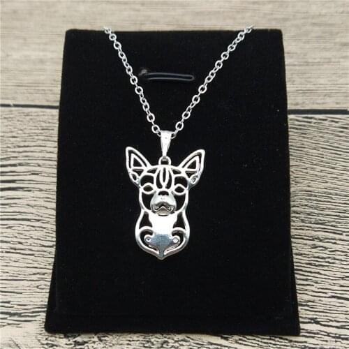 New Chihuahua Necklace Trendy Style Chihuahua Pendant Necklace Women Pet Jewellery Fashion Animal Dog Jewellery