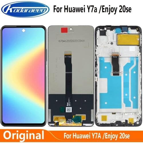 Original Display Replace 6.67"For Huawei Y7A LCD Touch Screen Digitizer Assembly With Frame For Honor Enjoy 20 LCD